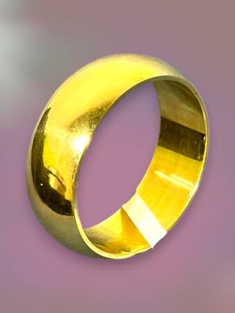 14 Ayar Altın Bombeli Alyans - 2