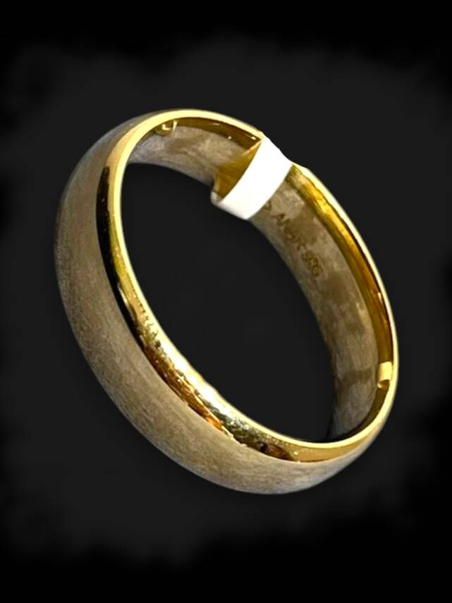 14 Ayar Altın Bombeli Alyans - 4