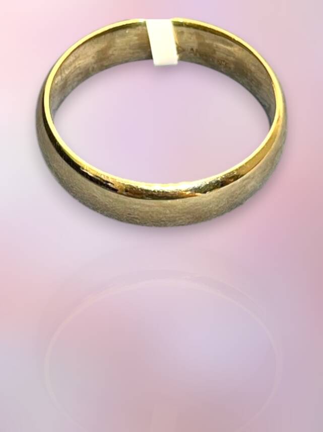 14 Ayar Altın Bombeli Alyans - 3