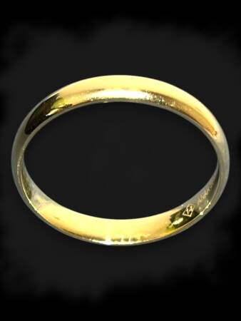 14 Ayar Altın Bombeli Alyans - 4