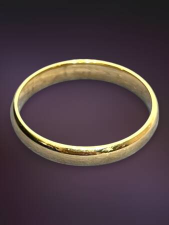 14 Ayar Altın Bombeli Alyans - 5