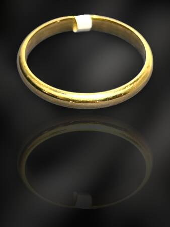 14 Ayar Altın Bombeli Alyans - 