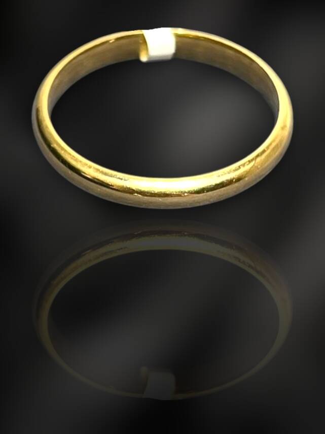 14 Ayar Altın Bombeli Alyans - 1