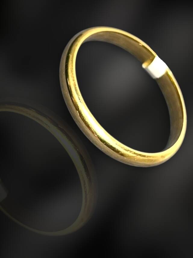 14 Ayar Altın Bombeli Alyans - 3