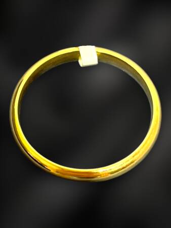 14 Ayar Altın Bombeli Alyans - 5