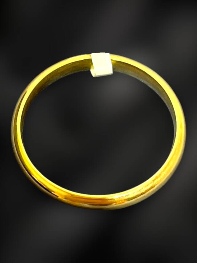 14 Ayar Altın Bombeli Alyans - 5