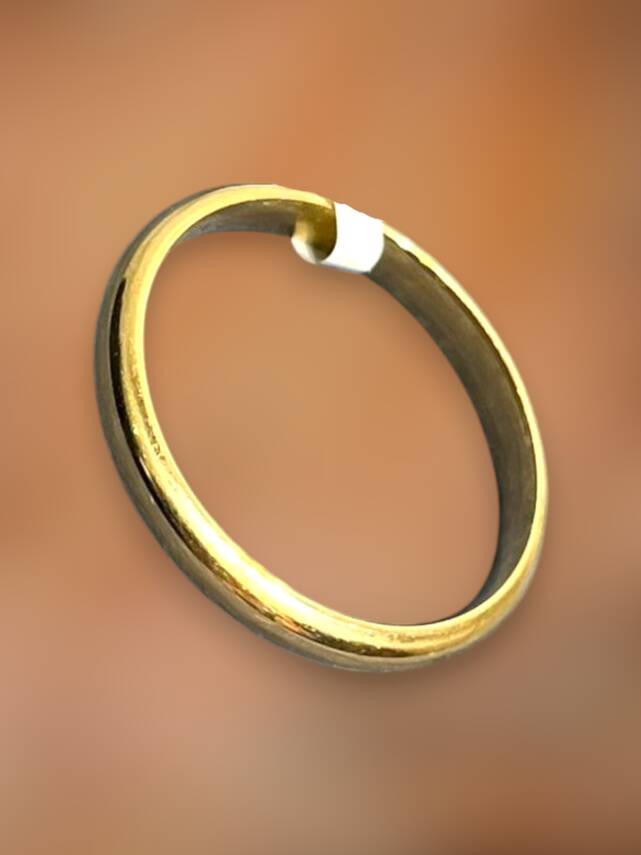 14 Ayar Altın Bombeli Alyans - 6