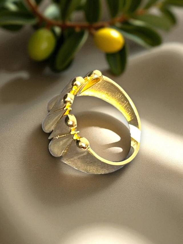 14 Ayar Altın Damla Yüzük - 3