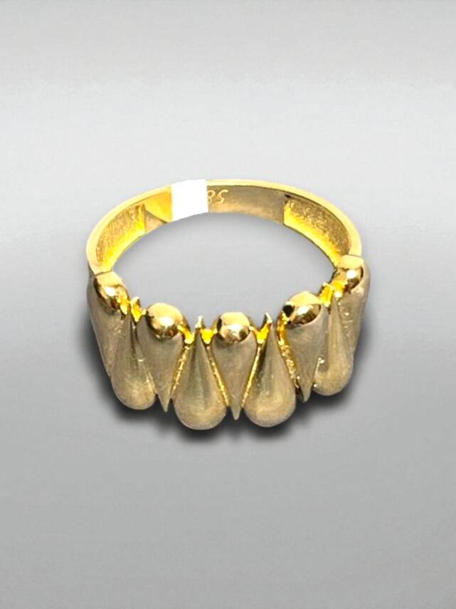 14 Ayar Altın Damla Yüzük - 5