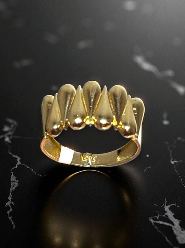 14 Ayar Altın Damla Yüzük - 7