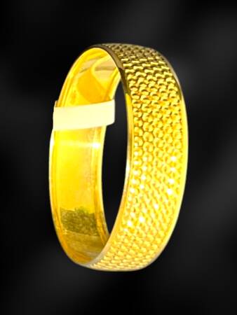 14 Ayar Altın Desenli Alyans - 6