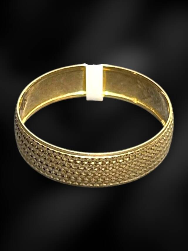 14 Ayar Altın Desenli Alyans - 2