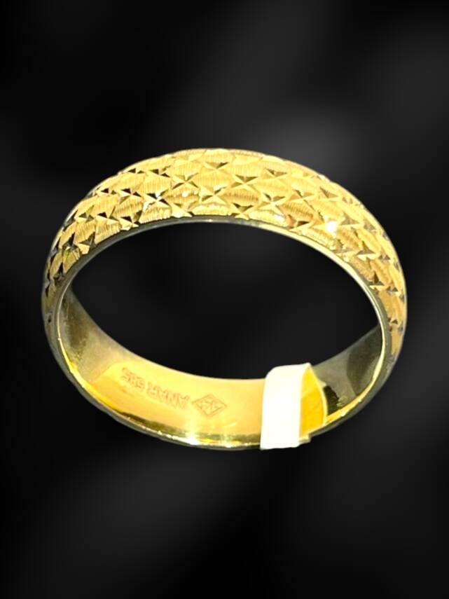 14 Ayar Altın Desenli Alyans - 1