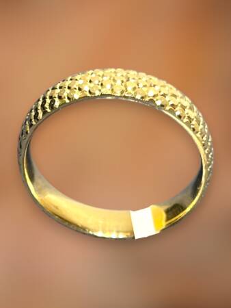 14 Ayar Altın Desenli Alyans - 