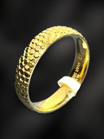 14 Ayar Altın Desenli Alyans - 2