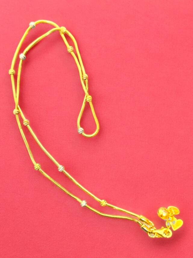 14 Ayar Altın Dorika Kolye - 5