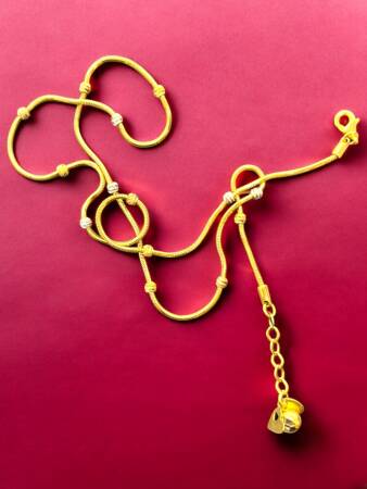 14 Ayar Altın Dorika Kolye - 8