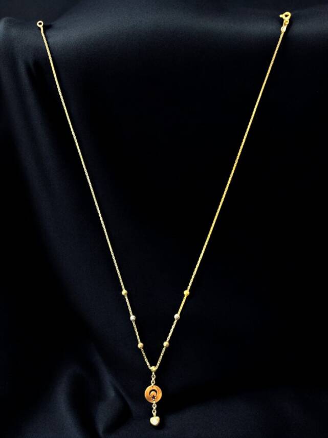 14 Ayar Altın Dorika Model Kolye - 5