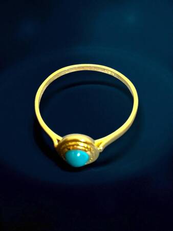 14 Ayar Altın Firuze Model Yüzük - 3