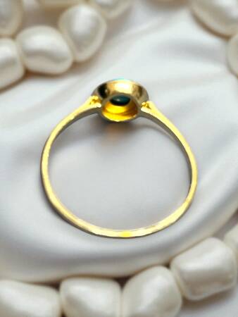 14 Ayar Altın Firuze Model Yüzük - 5