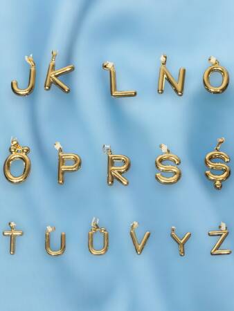 14 Ayar Altın Harf Kolye Uçları - 4