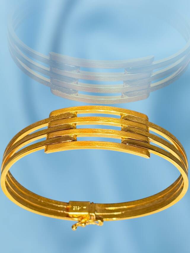 14 Ayar Altın Kaburga Kelepçe - 2