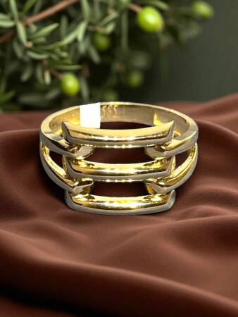 14 Ayar Altın Kaburga Yüzük - 