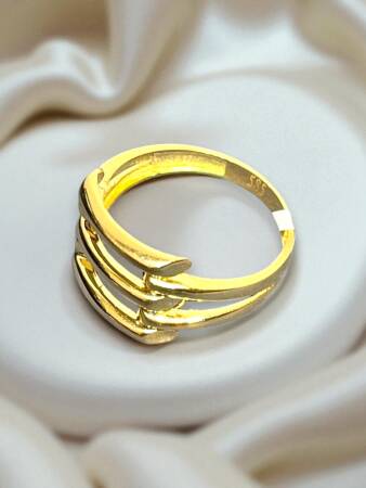 14 Ayar Altın Kaburga Yüzük - 7