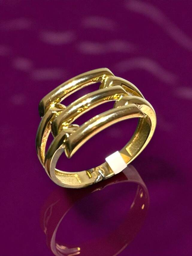 14 Ayar Altın Kaburga Yüzük - 2