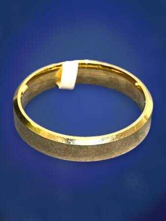 14 Ayar Altın Kare Alyans - 4