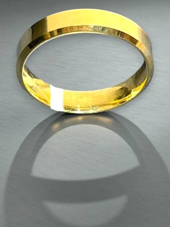 14 Ayar Altın Kare Alyans - 3