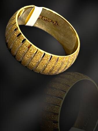 14 Ayar Altın Karpuz Model Alyans - 3