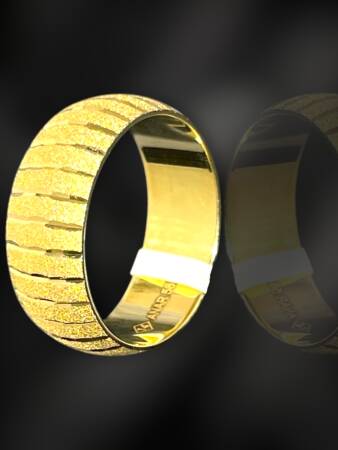 14 Ayar Altın Karpuz Model Alyans - 5