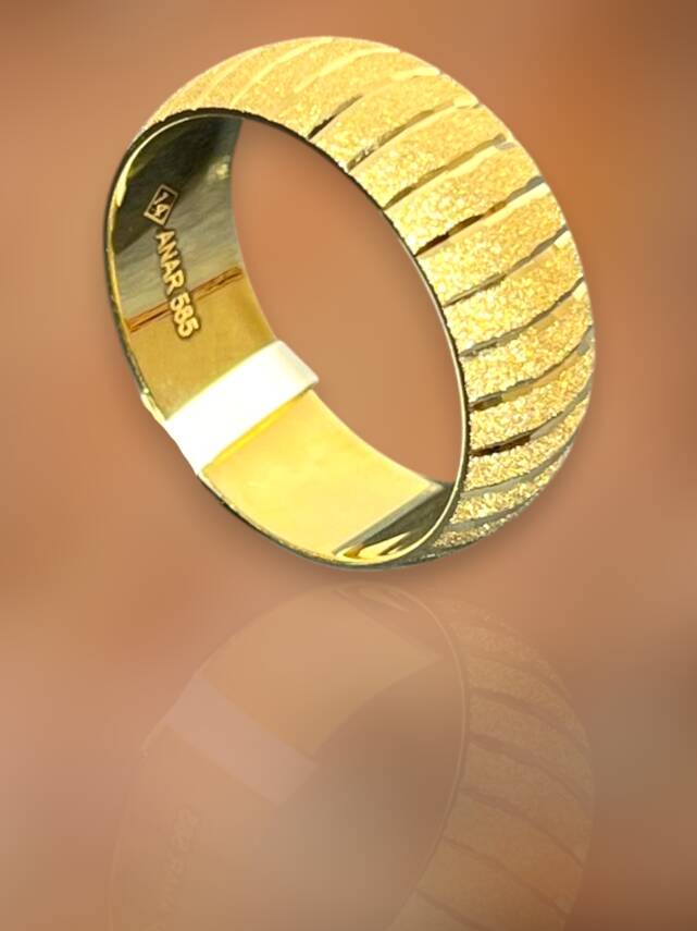 14 Ayar Altın Karpuz Model Alyans - 4