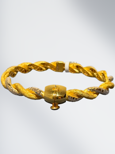 14 Ayar Altın Sarma Kelepçe - 7