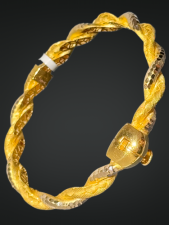 14 Ayar Altın Sarma Kelepçe - 4