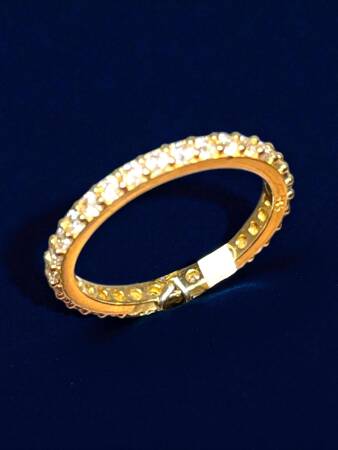 14 Ayar Altın Taşlı Tamtur Yüzük - 2