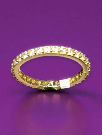 14 Ayar Altın Taşlı Tamtur Yüzük - 5