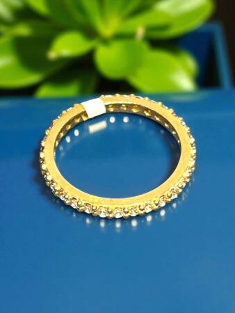 14 Ayar Altın Taşlı Tamtur Yüzük - 4