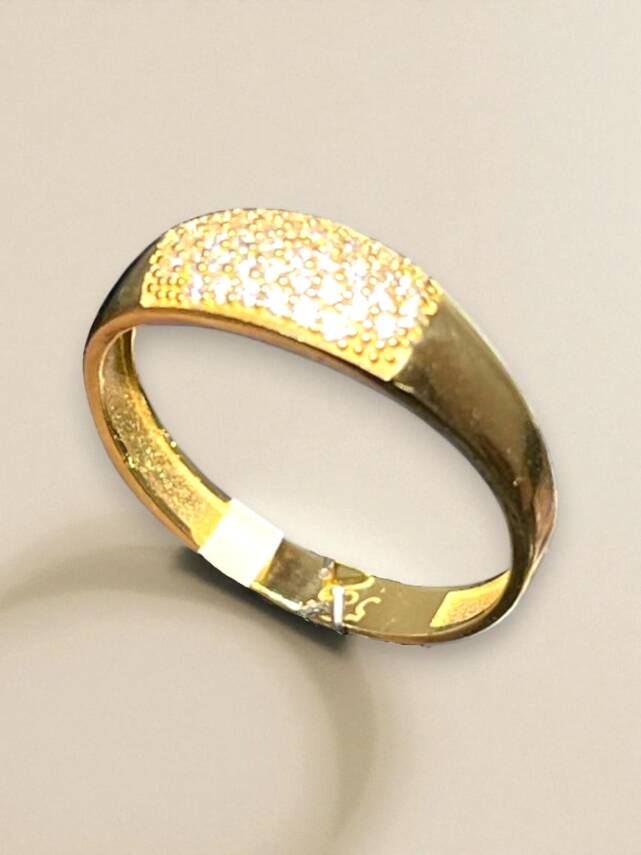 14 Ayar Altın Taşlı Eklem Yüzük - 5