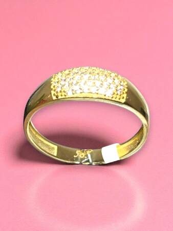 14 Ayar Altın Taşlı Eklem Yüzük - 8