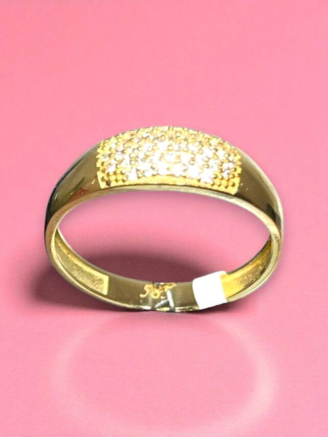 14 Ayar Altın Taşlı Eklem Yüzük - 8