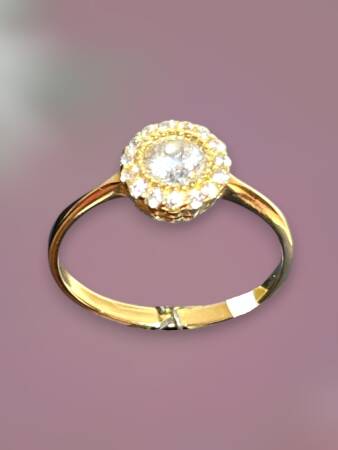 14 Ayar Altın Taşlı Fantezi Yüzük - 2