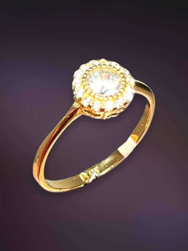 14 Ayar Altın Taşlı Fantezi Yüzük - 4