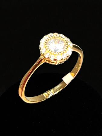 14 Ayar Altın Taşlı Fantezi Yüzük - 6