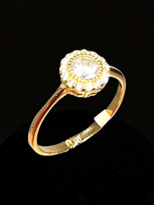 14 Ayar Altın Taşlı Fantezi Yüzük - 6