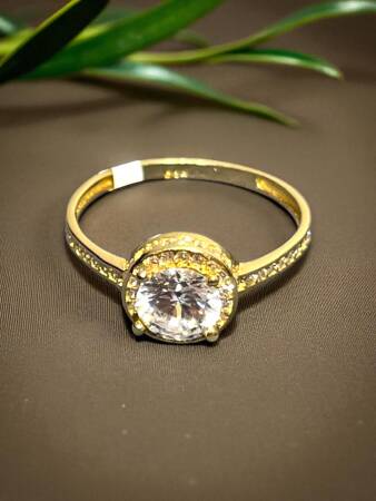 14 Ayar Altın Taşlı Fantezi Yüzük - 