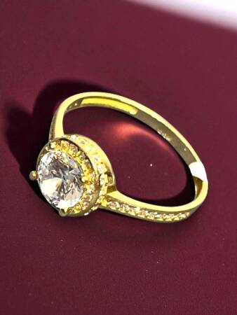 14 Ayar Altın Taşlı Fantezi Yüzük - 3