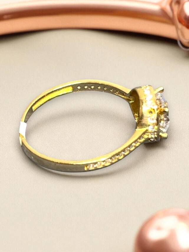 14 Ayar Altın Taşlı Fantezi Yüzük - 5