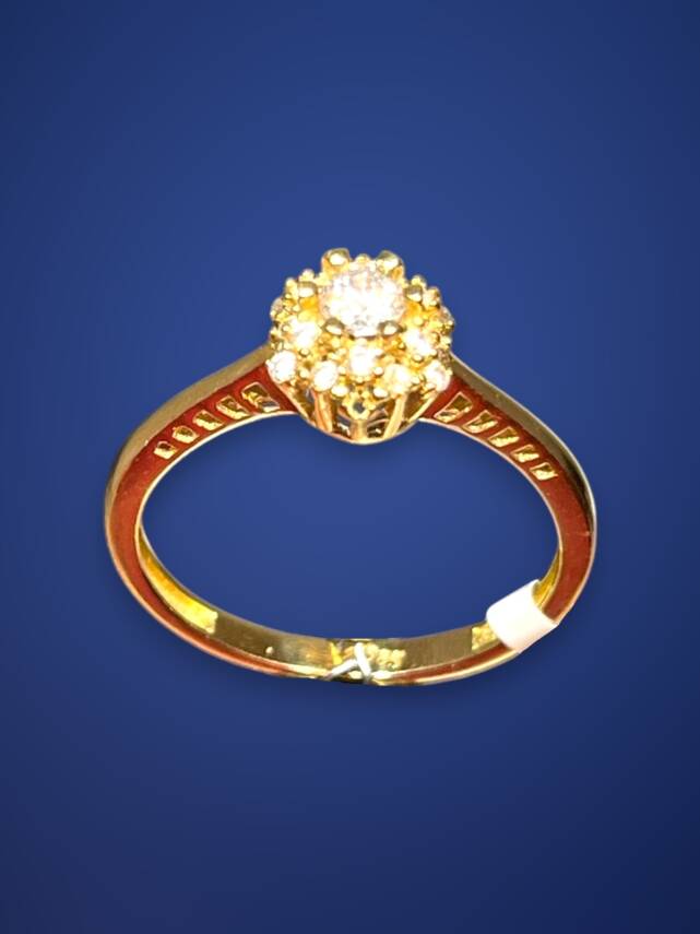 14 Ayar Altın Taşlı Fantezi Yüzük - 6